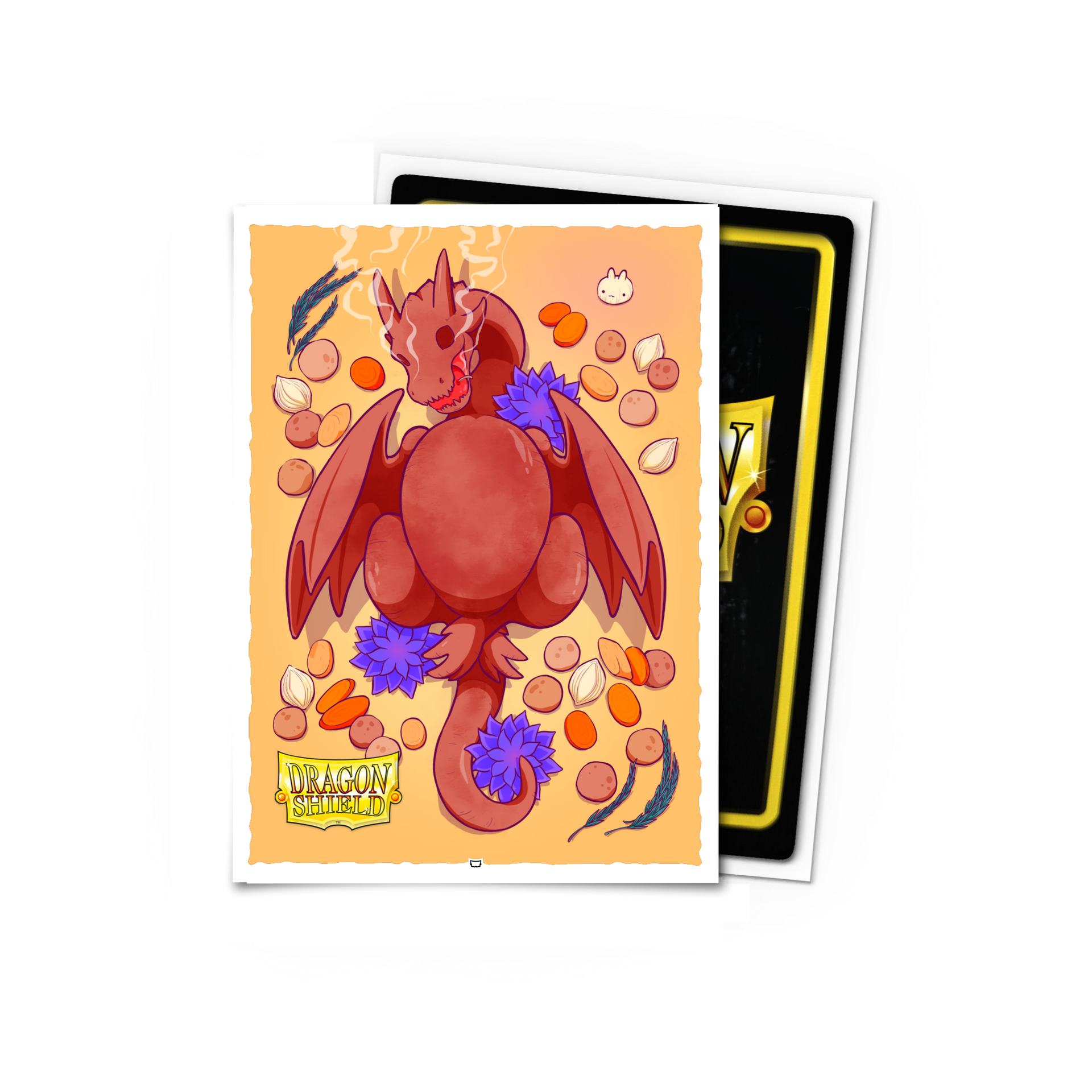 dragon-shield-quest-for-the-janklord-rotisserie-dragon-brushed-art-sleeves-stand image 1
