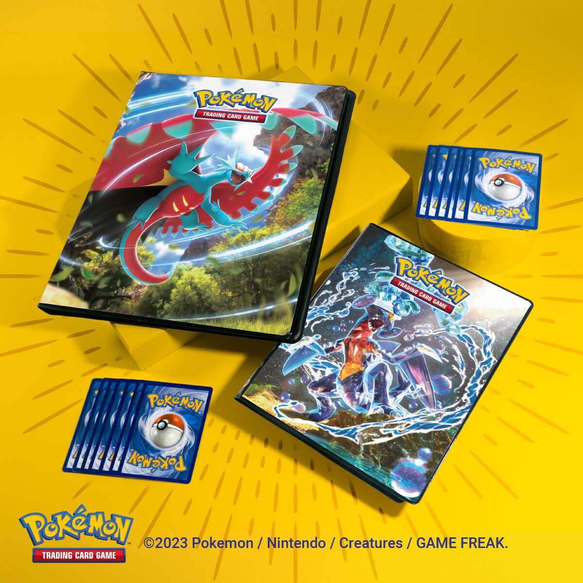 ultra-pro-scarlet-und-violet-roaring-moon-und-iron-valiant-9-pocket-portfolio-f- image 3