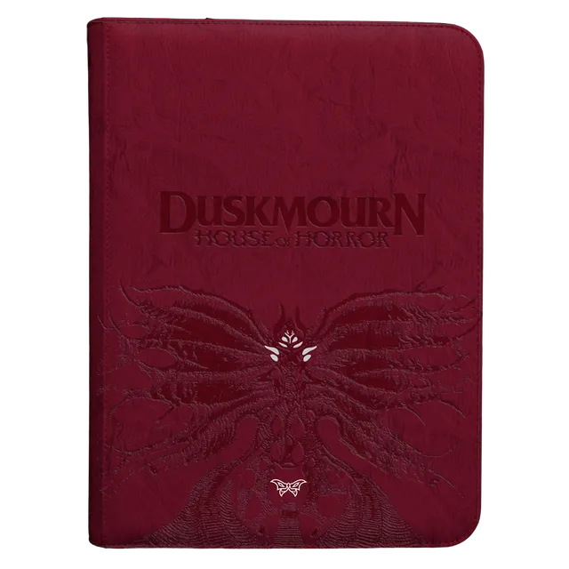 ultra-pro-duskmourn-creepy-leather-bound-set-symbol-9-pocket-premium-zippered-pr image 1