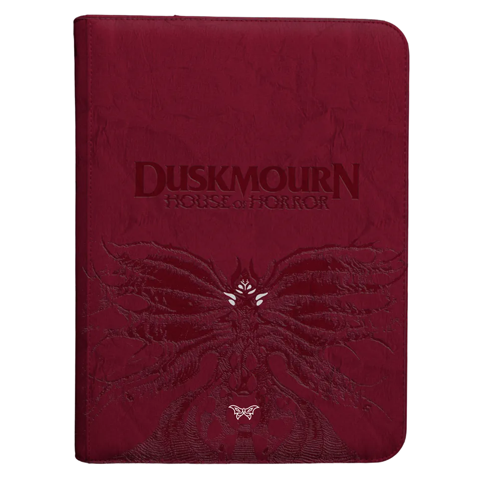 ultra-pro-duskmourn-creepy-leather-bound-set-symbol-9-pocket-premium-zippered-pr image 1