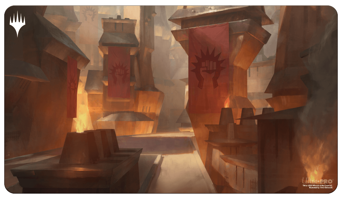 ultra-pro-magic-ravnica-remastered-boros-legion-sacred-foundry-playmat image 1