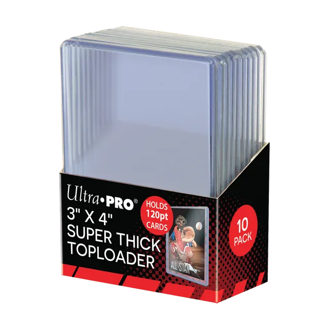 ultra-pro-super-thick-120pt-toploader-3-x-4-clear-10ct image 1