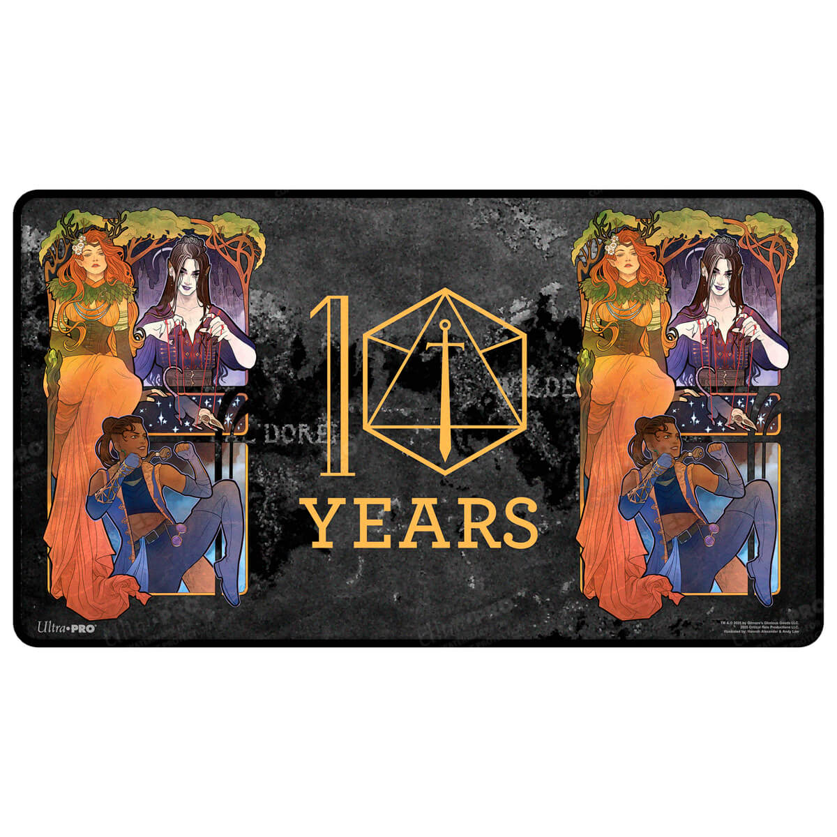 ultra-pro-critical-role-10-year-anniversary-playmat-marisha-ray-stitched-edge image 1