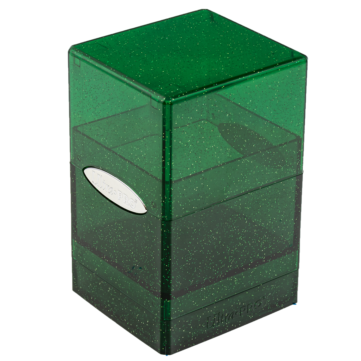 ultra-pro-satin-tower-deck-box-glitter-gr-n-f-r-100-karten image 1