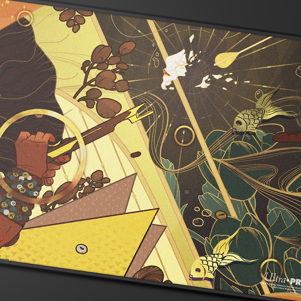 ultra-pro-critical-role-mighty-nein-veth-brenatto-playmat-black-stitched image 2