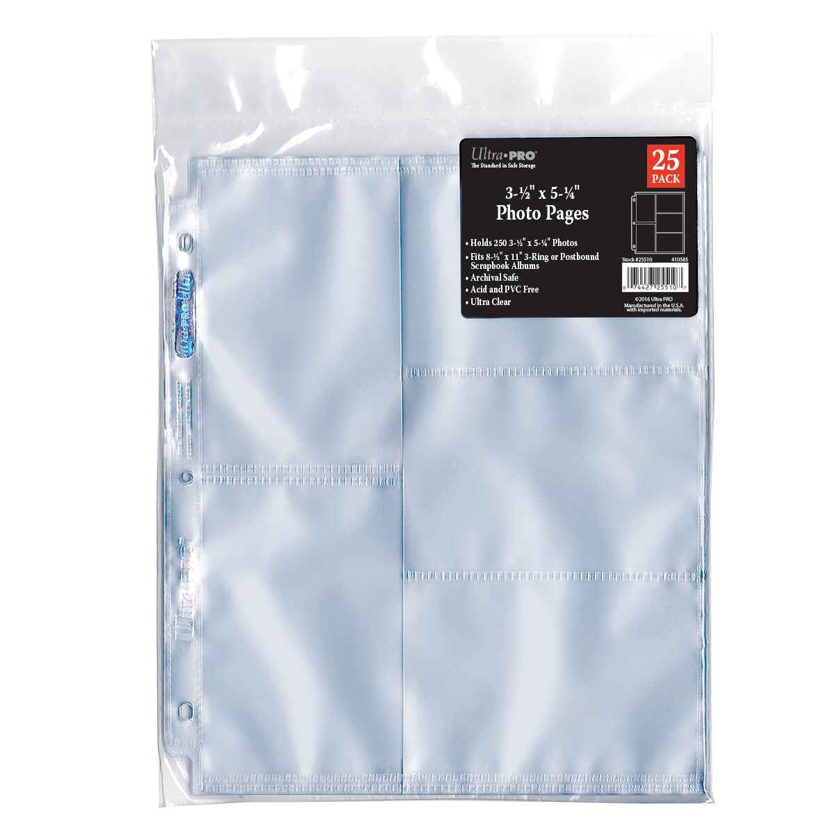 ultra-pro-hologram-series-3-loch-fotoh-llen-f-r-3-5-x-5-25-abz-ge-10-fotos-pro-s image 2