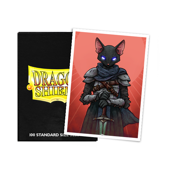 dragon-shield-nox-mortua-warrior-cat-brushed-art-sleeves-standard-100-st-ck image 2