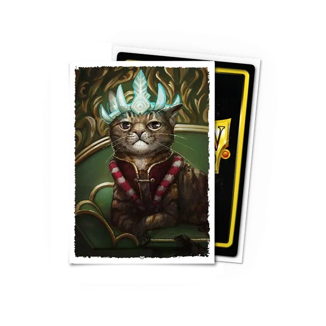 dragon-shield-brushed-art-sleeves-nitpicking-nerds-amber-standard-100-st-ck image 1