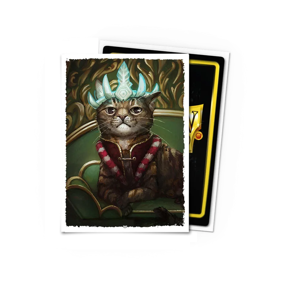 dragon-shield-brushed-art-sleeves-nitpicking-nerds-amber-standard-100-st-ck image 1