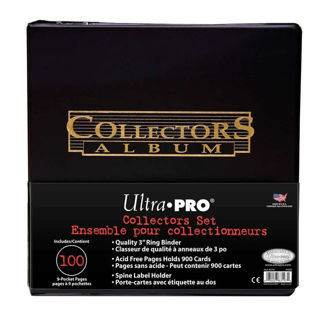 ultra-pro-3-collectors-album-black-gold-foil-mit-100-9-pocket-seiten image 1