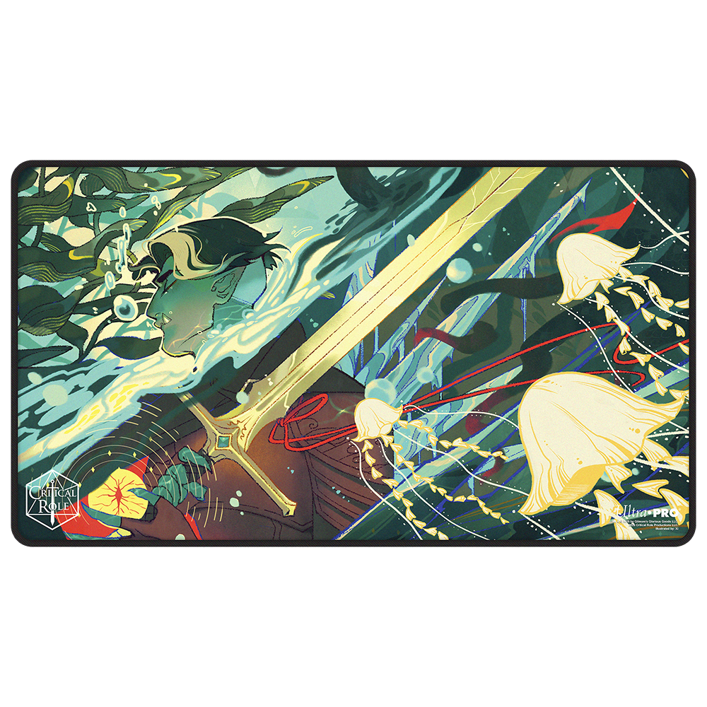 ultra-pro-critical-role-mighty-nein-fjord-stone-black-stitched-playmat image 1