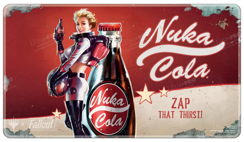 ultra-pro-fallout-nuka-cola-pinup-holofoil-standard-playmat-f-r-magic-the-gather image 1