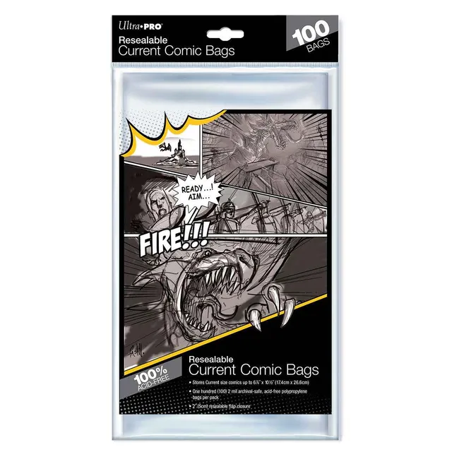 ultra-pro-current-size-resealable-comic-bags-100-st-ck-comic-h-llen image 1