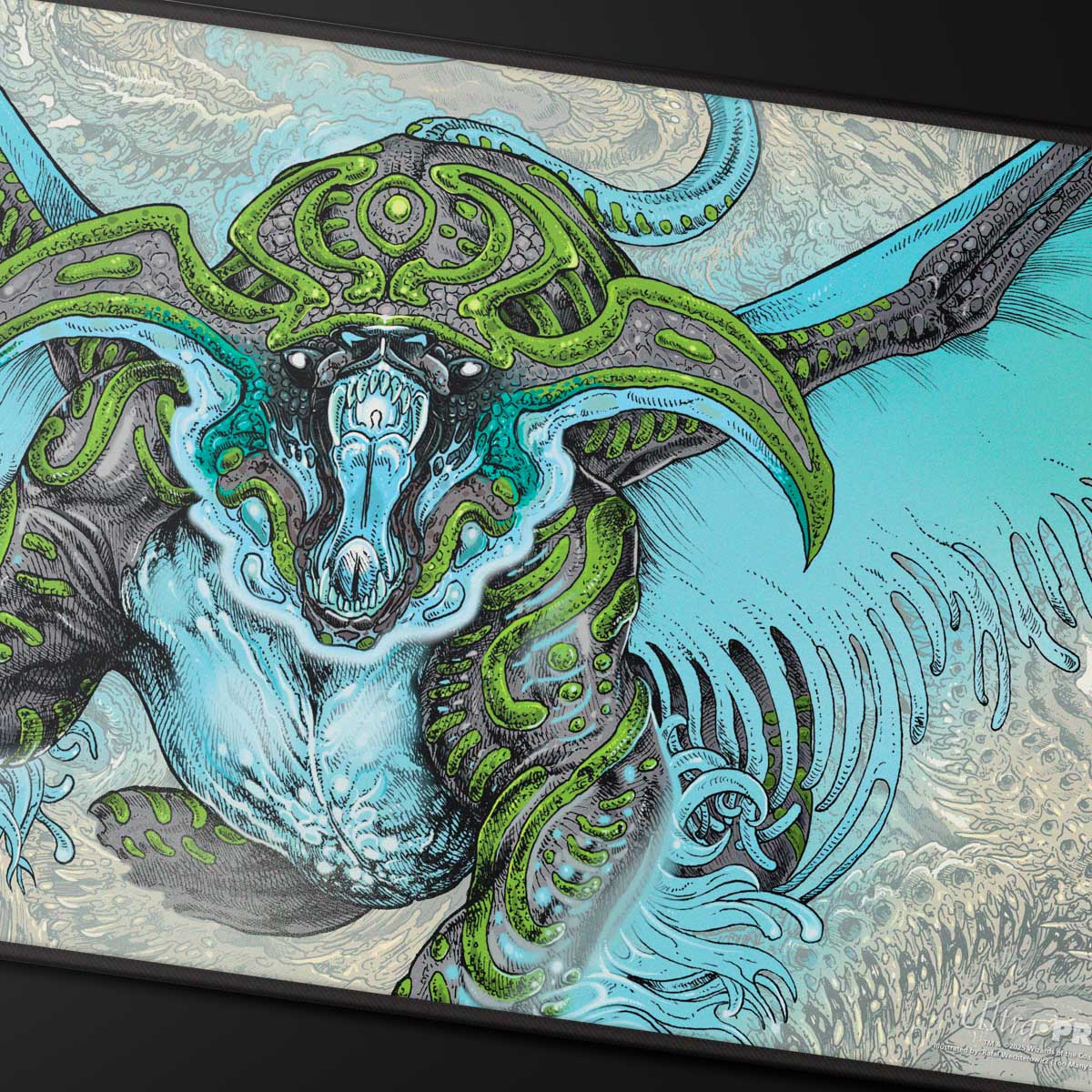 ultra-pro-tarkir-dragonstorm-ureni-the-song-unending-black-stitched-playmat-f-r- image 2