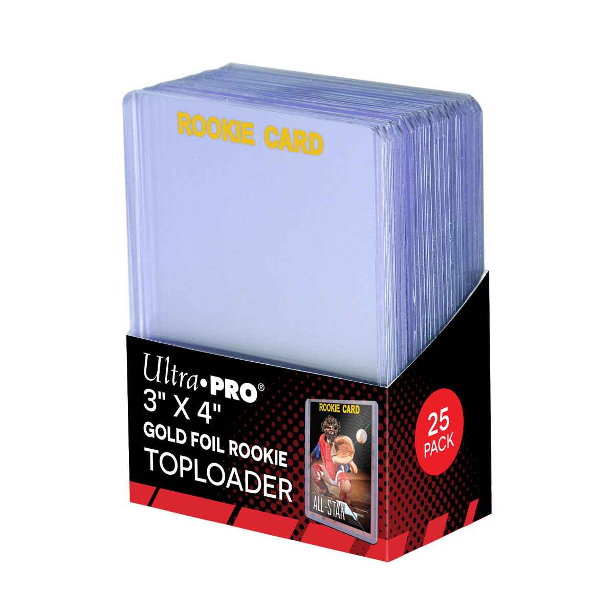 ultra-pro-3-x-4-rookie-gold-toploader-sleeves-25ct-f-r-standard-karten image 1