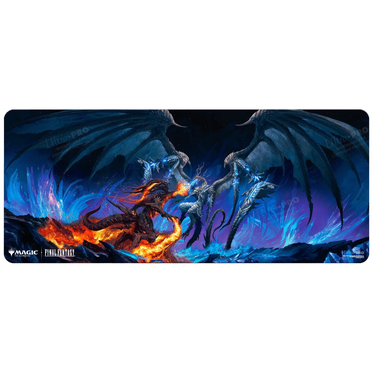 ultra-pro-magic-the-gathering-final-fantasy-bahamut-und-ifrit-6ft-table-playmat image 1