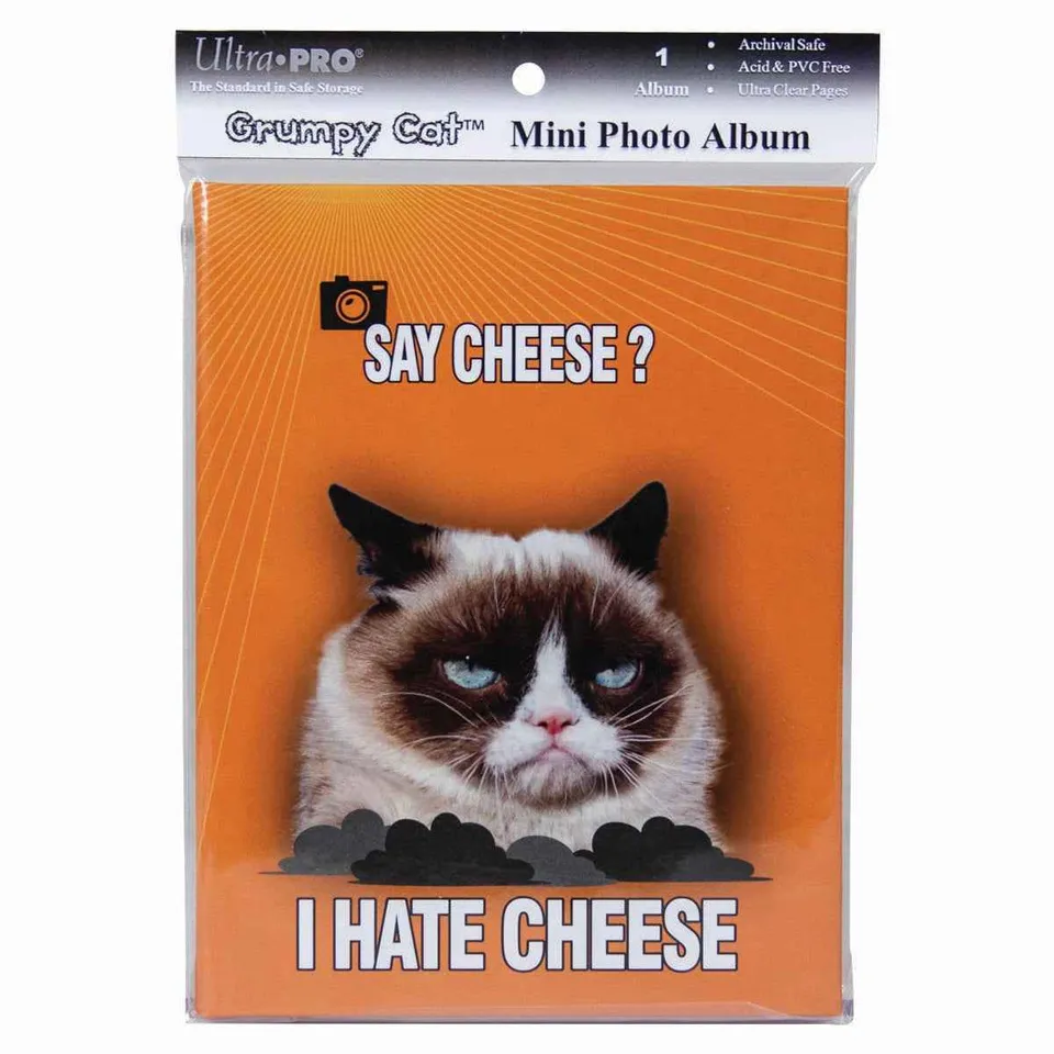 ultra-pro-grumpy-cat-say-cheese-mini-fotoalbum-f-r-24-fotos-10x15-cm-mit-sticker image 1