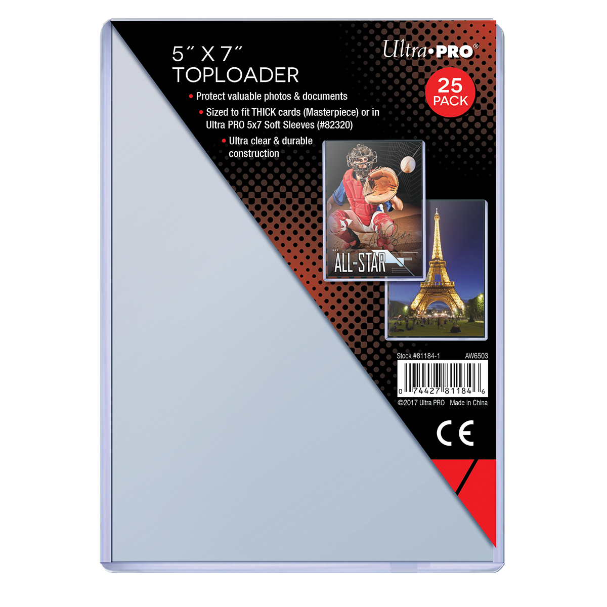 ultra-pro-5-x-7-toploader-h-llen-25-st-ck image 1