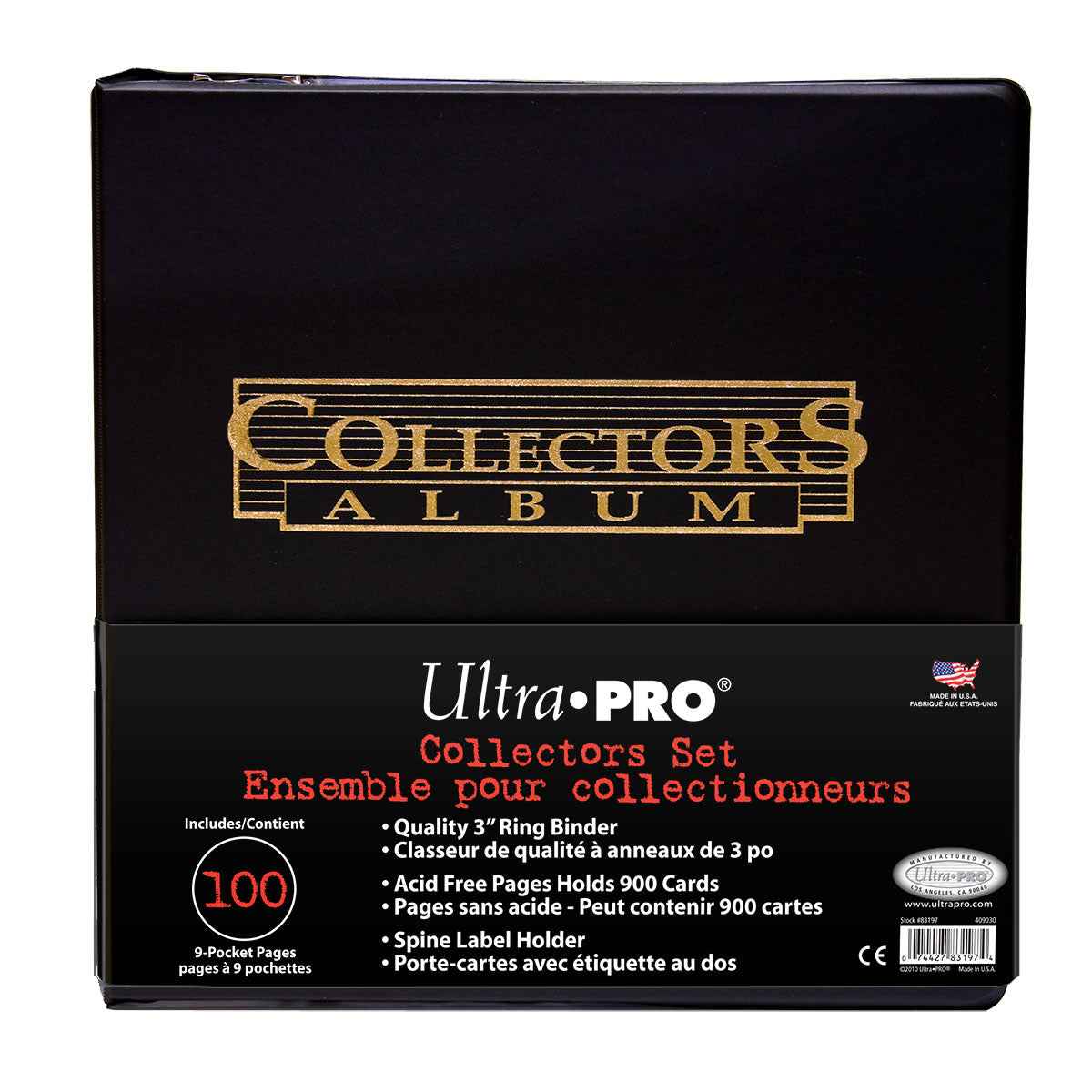 ultra-pro-3-collectors-album-black-gold-foil-mit-100-9-pocket-seiten image 1