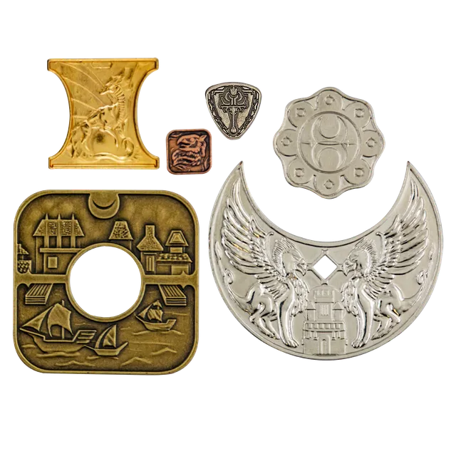 ultra-pro-waterdeep-m-nzset-aus-metall-15-st-ck-f-r-dungeons-dragons image 1