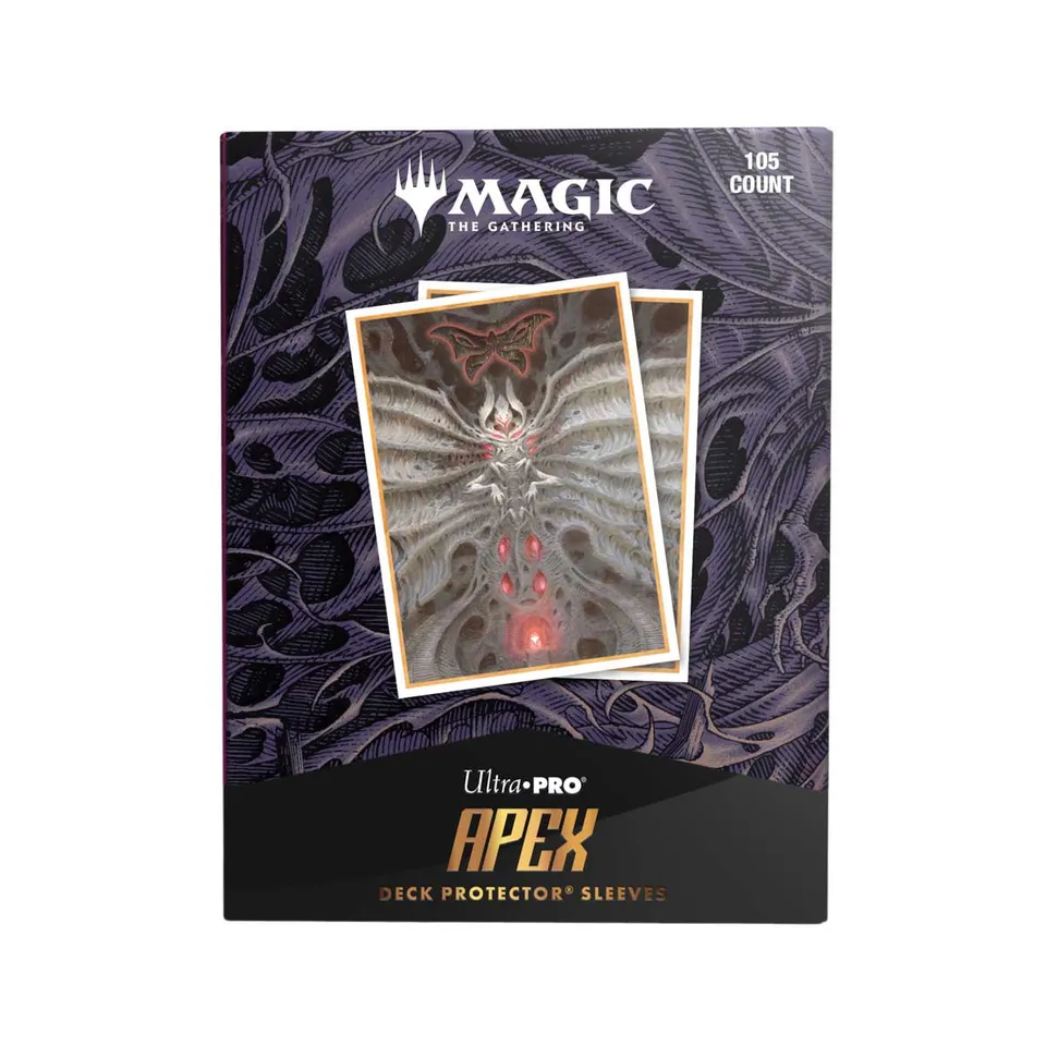ultra-pro-apex-deck-protector-sleeves-duskmourn-valgavoth-terror-eater-105ct image 1