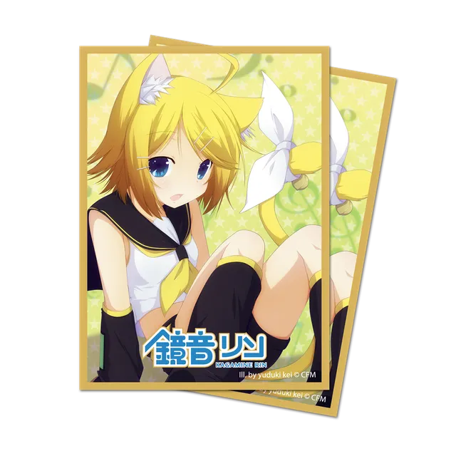 ultra-pro-nekomimi-kagamine-rin-standard-deck-protector-sleeves-50ct-f-r-hatsune image 1