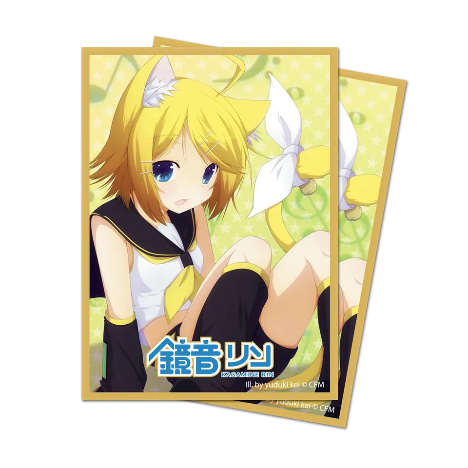 ultra-pro-nekomimi-kagamine-rin-standard-deck-protector-sleeves-50ct-f-r-hatsune image 1