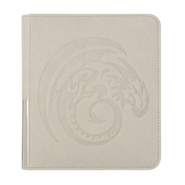 dragon-shield-card-codex-zipster-binder-small-ashen-white-8-pocket image 1
