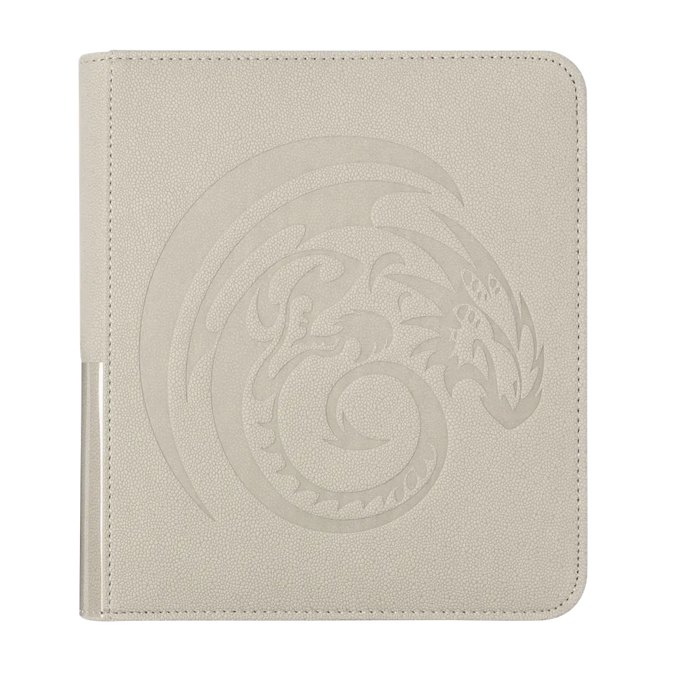 dragon-shield-card-codex-zipster-binder-small-ashen-white-8-pocket image 1
