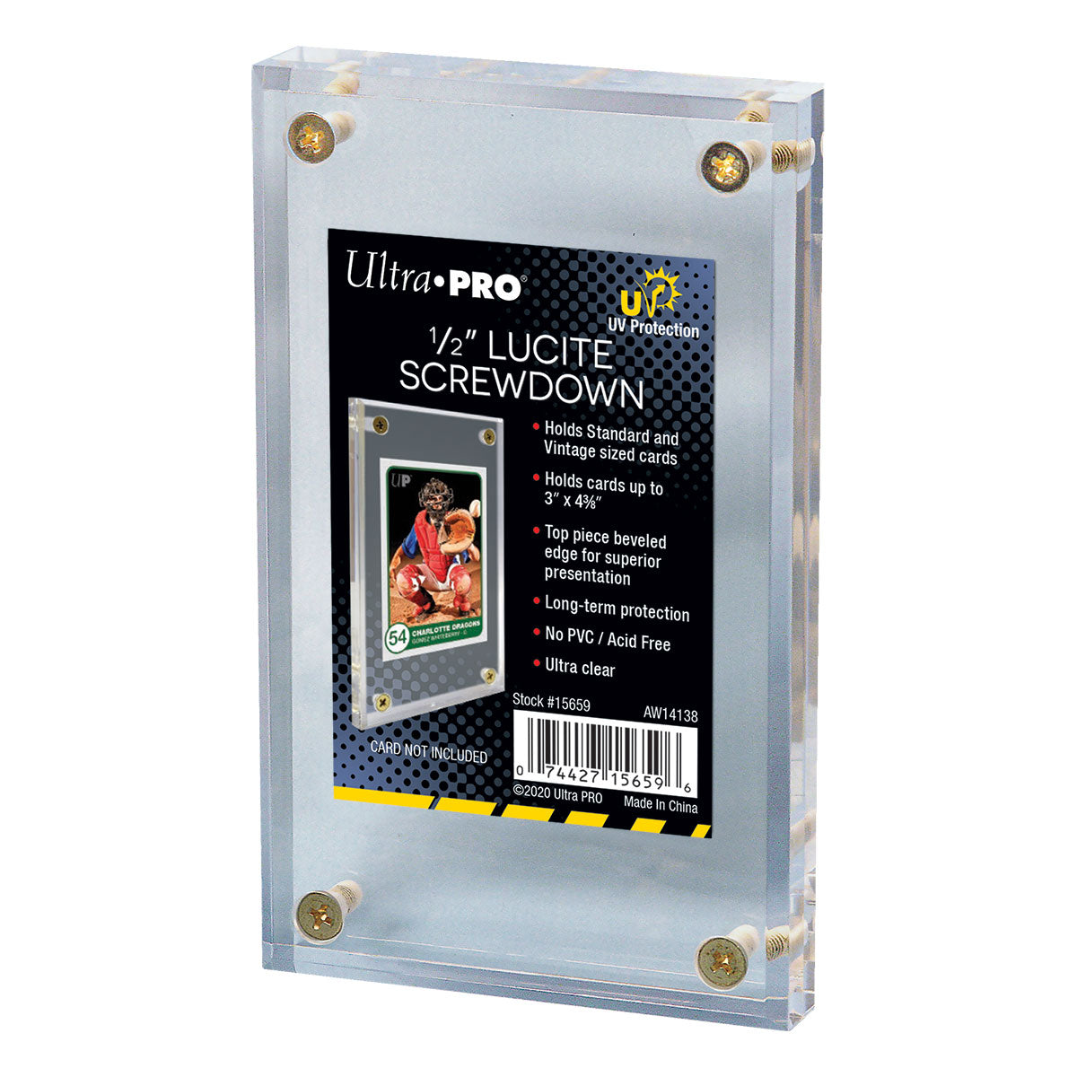 ultra-pro-lucite-uv-1-2-screwdown-kartenhalter-f-r-standardkarten image 1