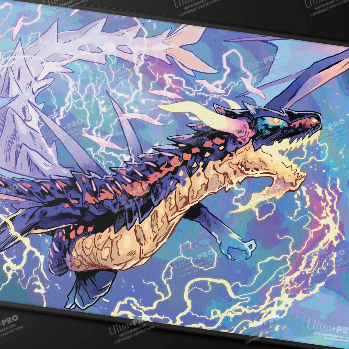 ultra-pro-magic-tarkir-dragonstorm-neriv-black-stitched-playmat image 2