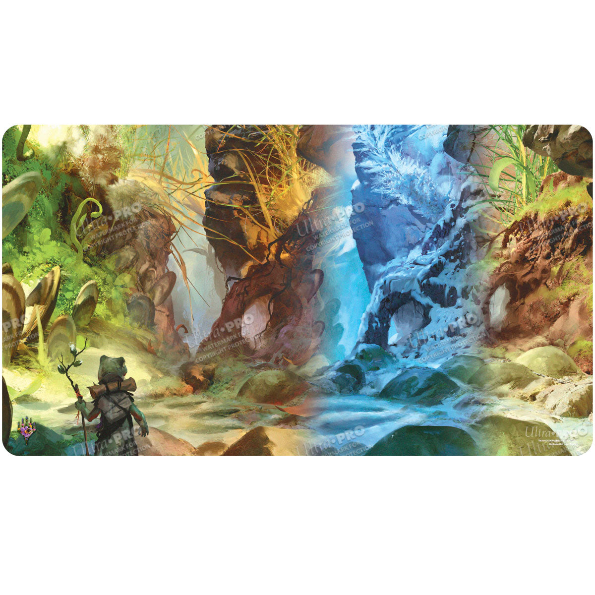 ultra-pro-bloomburrow-season-lands-swamp-four-seasons-standard-gaming-playmat image 1