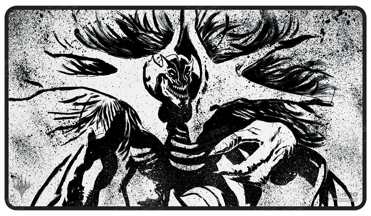 ultra-pro-march-of-the-machine-vorinclex-black-stitched-playmat-magic-the-gather image 1