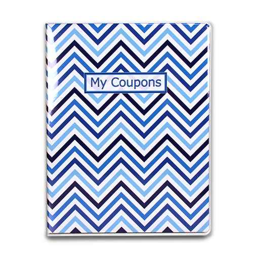 ultra-pro-4-pocket-chevron-blue-coupon-organizer-portfolio-sammelmappe-80-tasche image 1