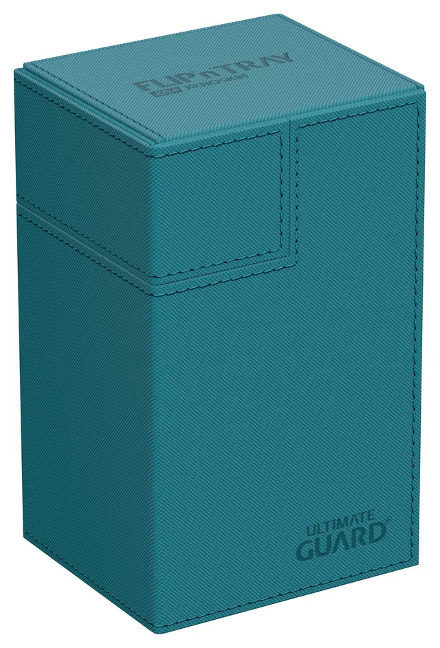 ultimate-guard-flip-n-tray-80-xenoskin-deckbox-petrolblau image 1