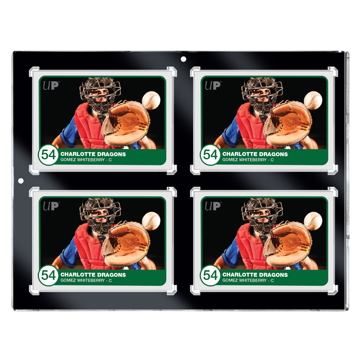 ultra-pro-130pt-4-card-black-border-uv-one-touch-magnet-halter image 2