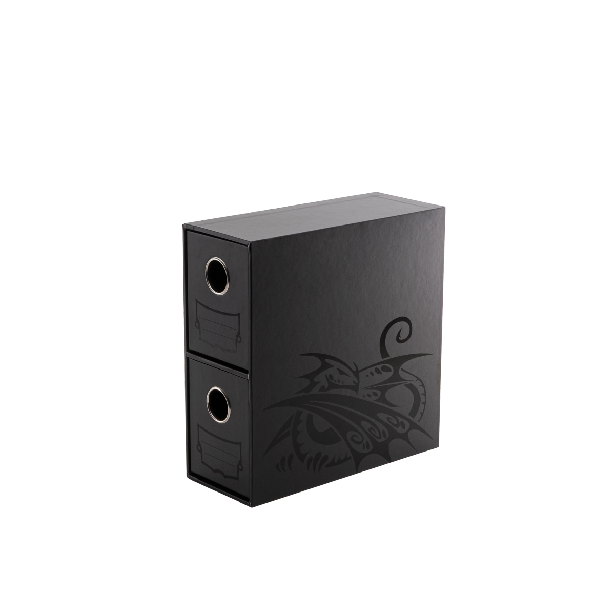 dragon-shield-fortress-2-card-drawers-vertical-kartenbox-schwarz image 1