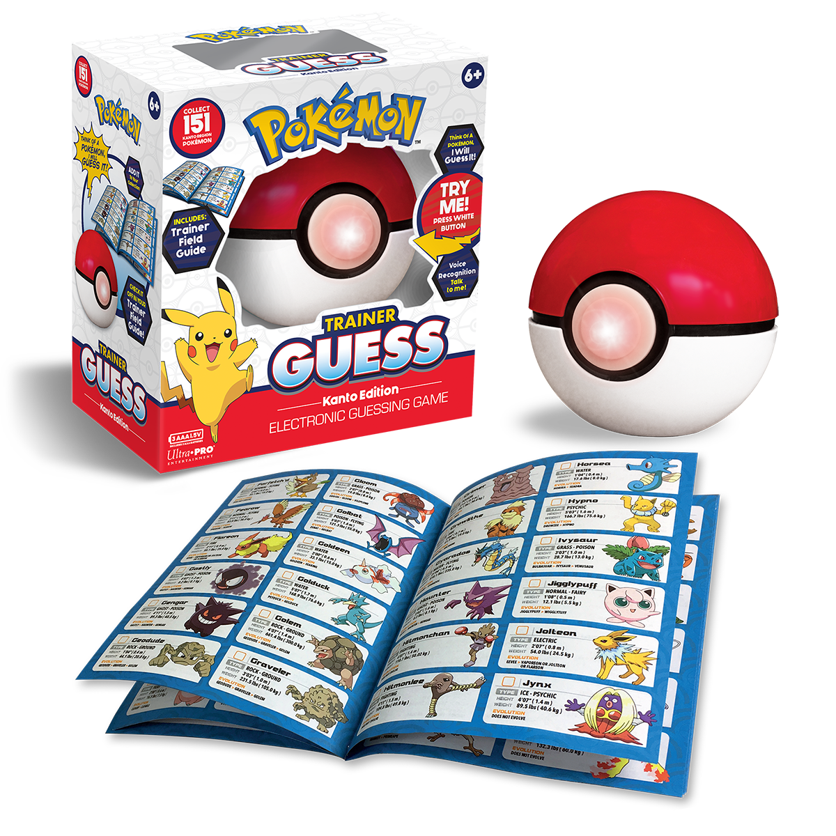 ultra-pro-pok-mon-trainer-guess-kanto-elektronisches-spiel-pok-ball-mit-spracher image 2