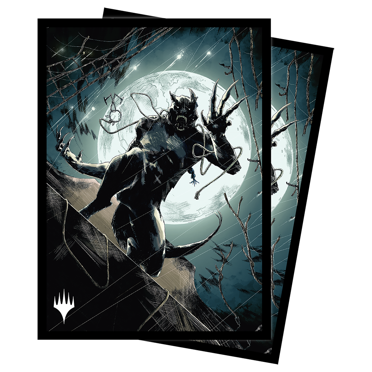 ultra-pro-deck-protector-sleeves-magic-innistrad-midnight-hunt-seafaring-werewol image 1
