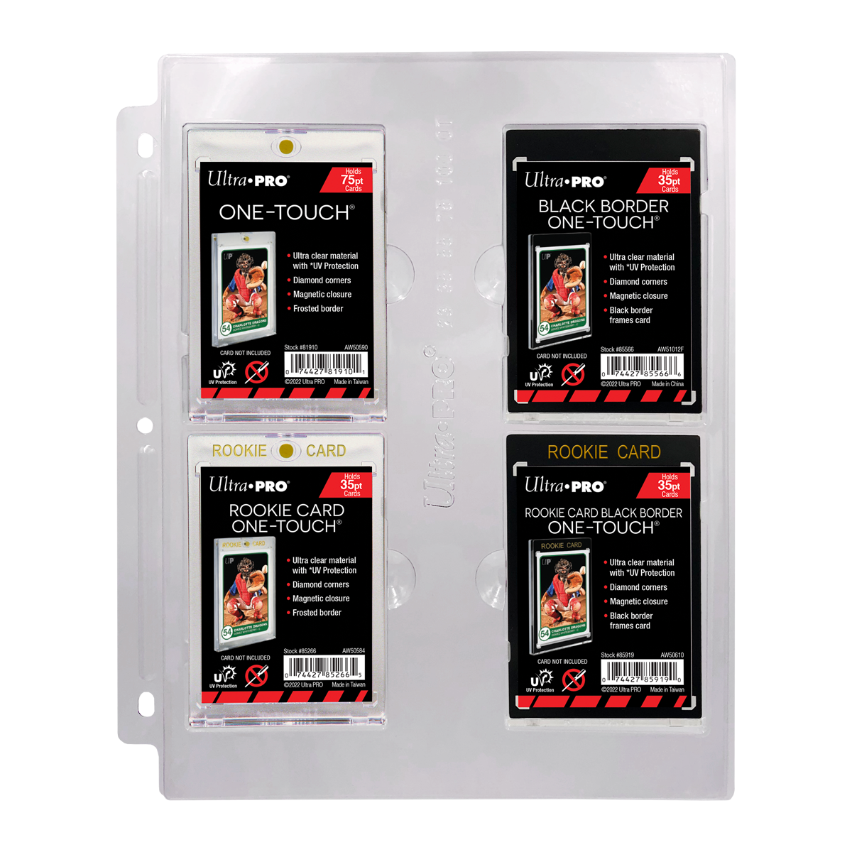 ultra-pro-one-touch-display-page-4-pocket-albumseite-f-r-23pt-100pt-magnet-cases image 1