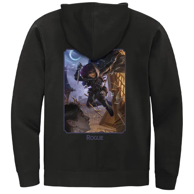 ultra-pro-dungeons-dragons-rogue-class-zip-hoodie-schwarz image 1