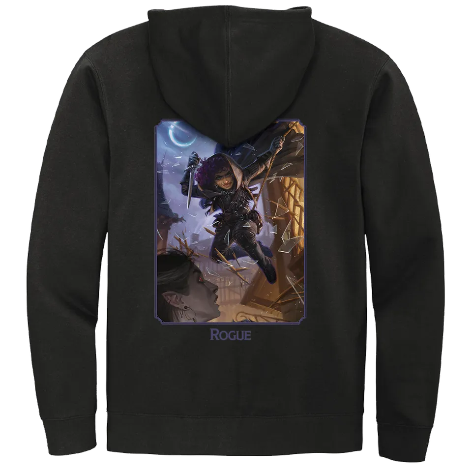 ultra-pro-dungeons-dragons-rogue-class-zip-hoodie-schwarz image 1