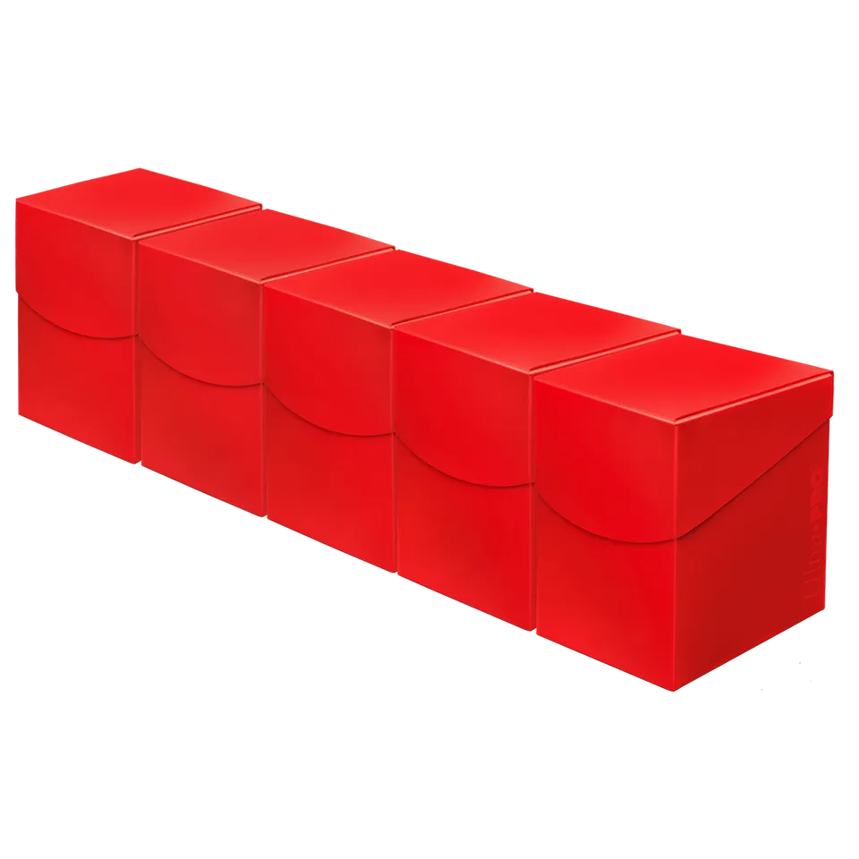 ultra-pro-eclipse-pro-100-deck-box-apple-red-5er-set-mit-dividern image 1