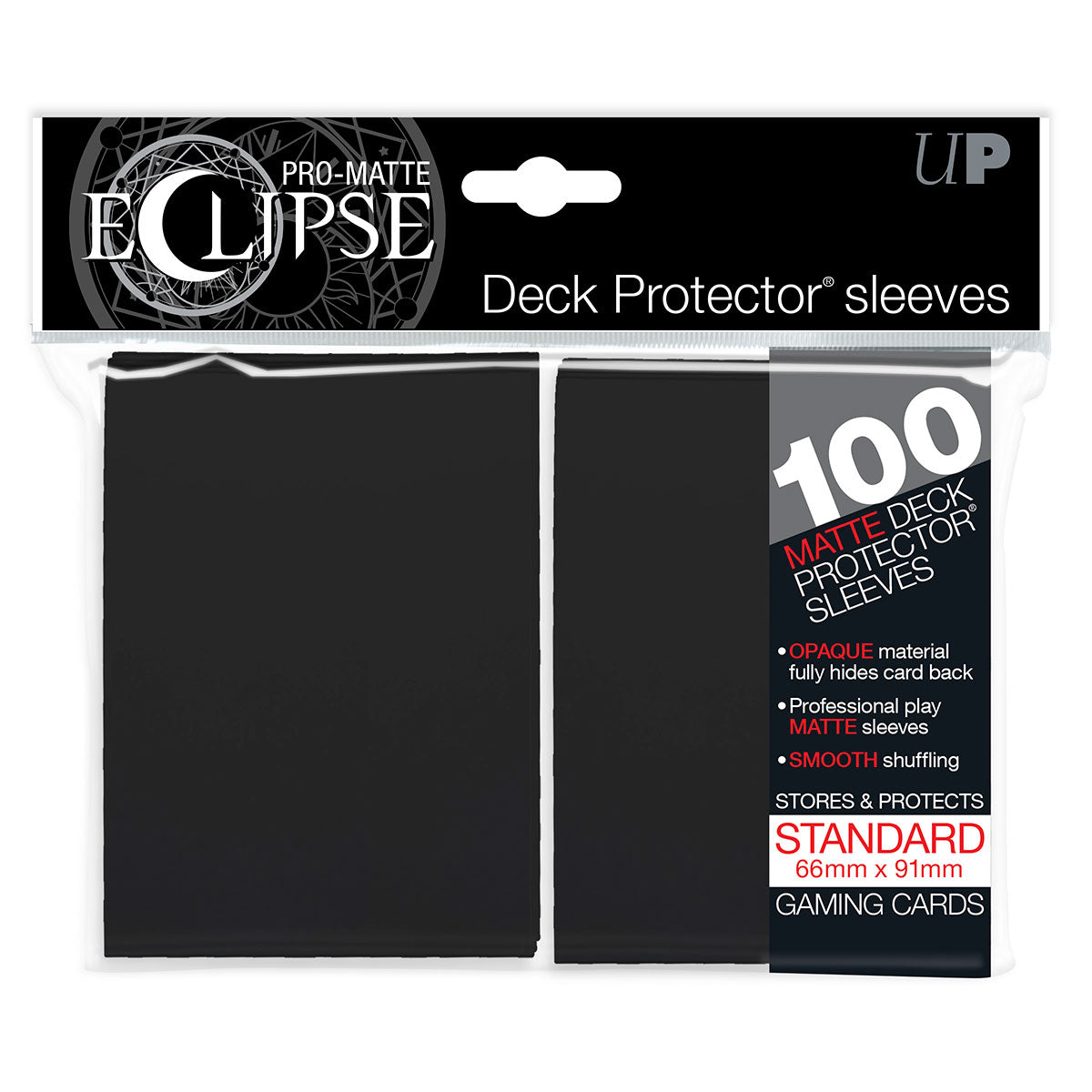 ultra-pro-pro-matte-eclipse-standard-deck-protector-schwarz-100-sleeves image 2