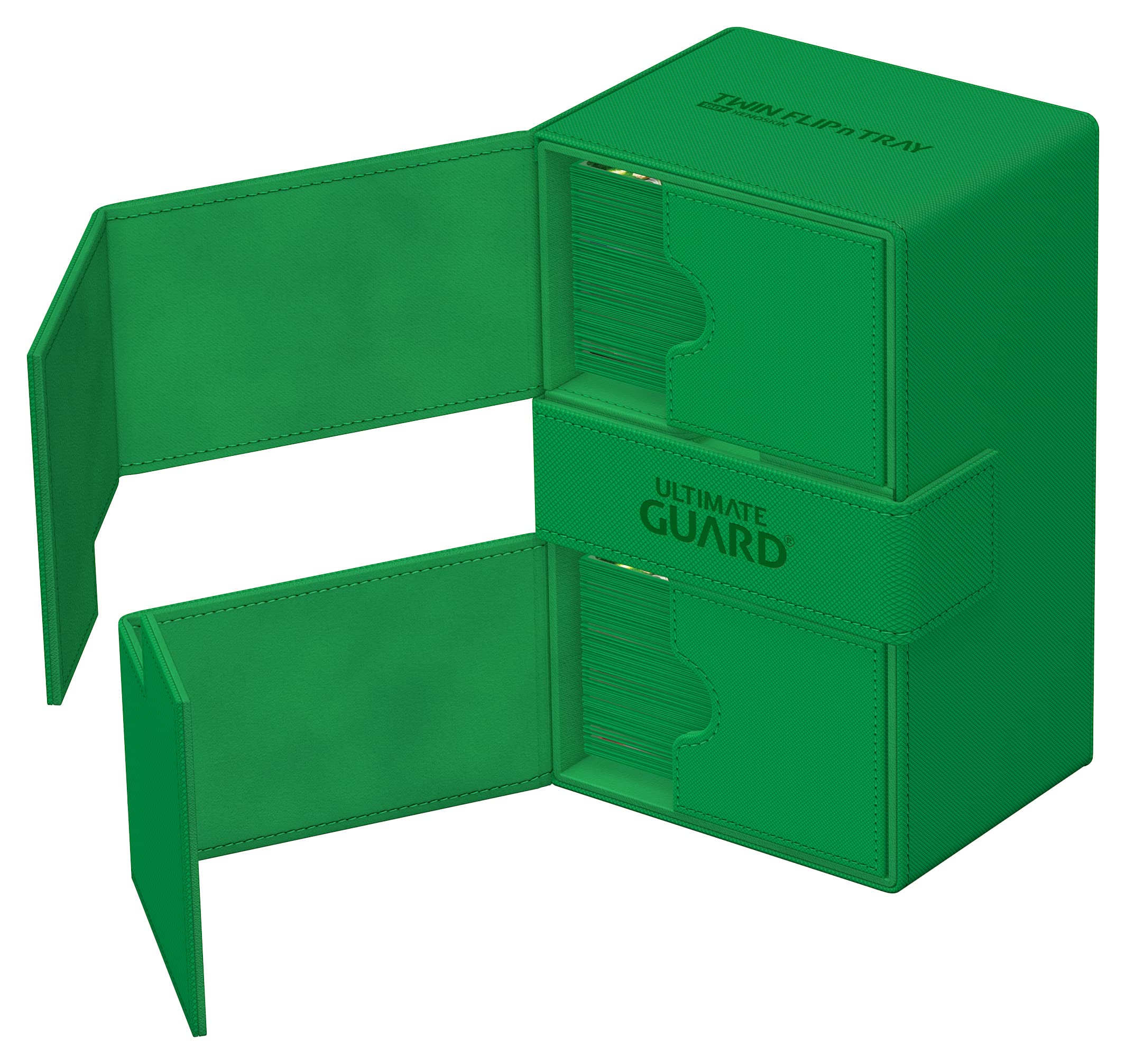 ultimate-guard-twin-flip-n-tray-160-xenoskin-deckbox-gr-n image 4