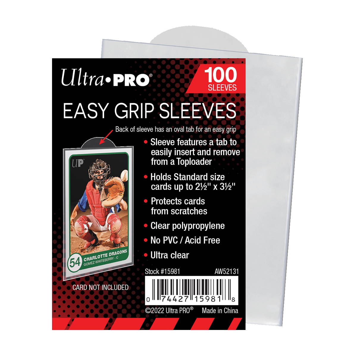 ultra-pro-easy-grip-card-sleeves-2-5-x-3-5-100-st-ck image 1