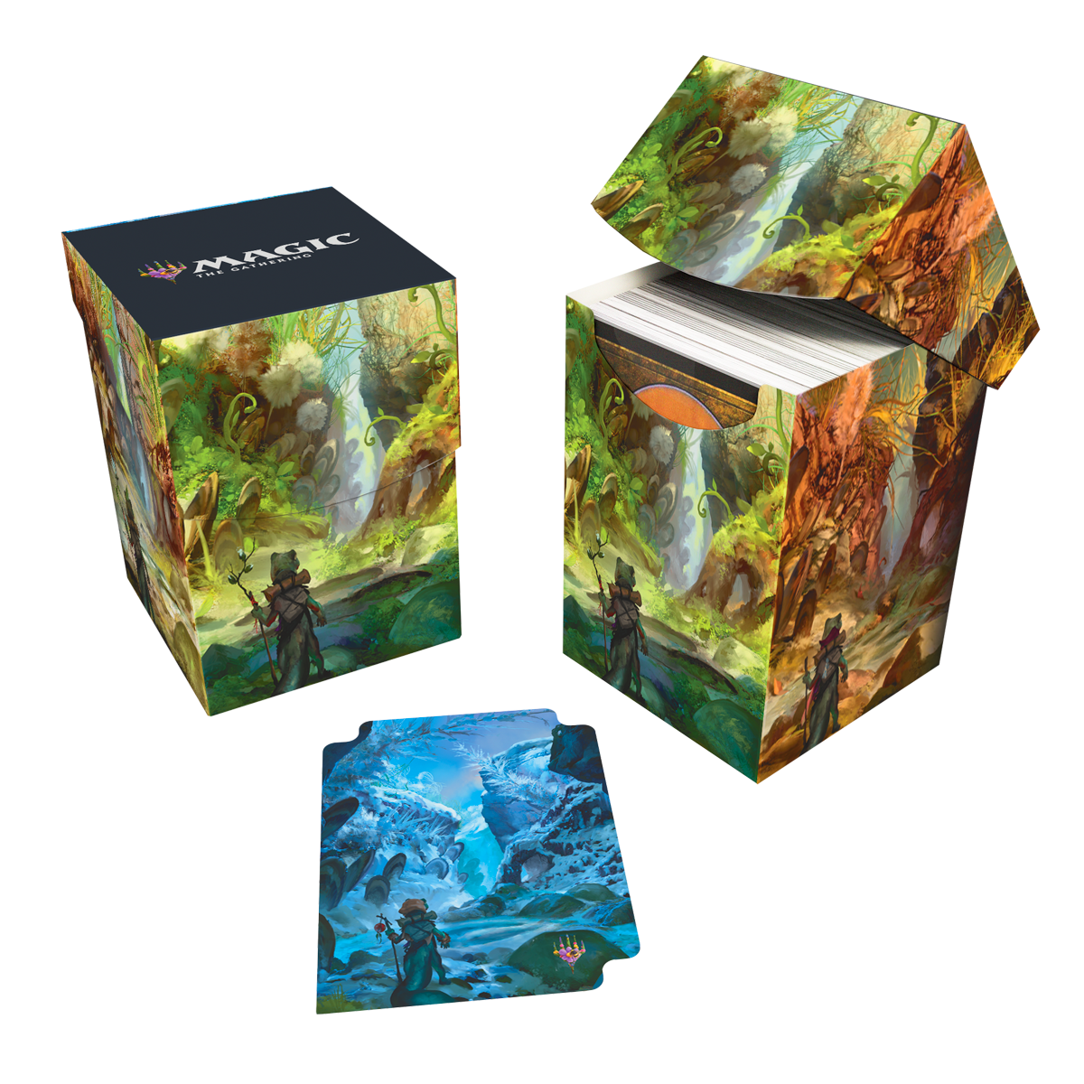 ultra-pro-bloomburrow-season-lands-swamp-summer-100-deck-box-black-f-r-magic-the image 1