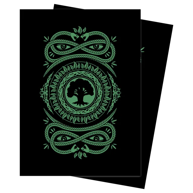 ultra-pro-mana-7-forest-deck-protector-sleeves-100ct-f-r-magic-the-gathering-gr- image 1