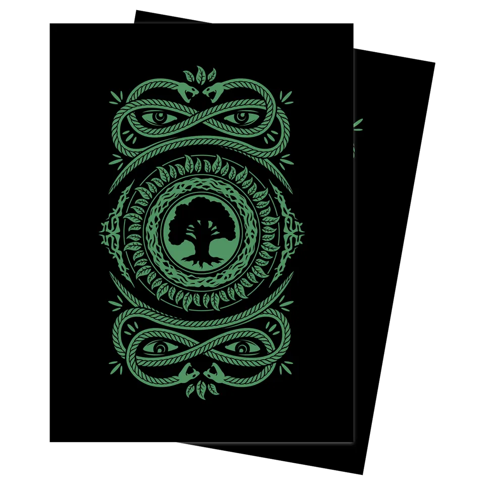 ultra-pro-mana-7-forest-deck-protector-sleeves-100ct-f-r-magic-the-gathering-gr- image 1