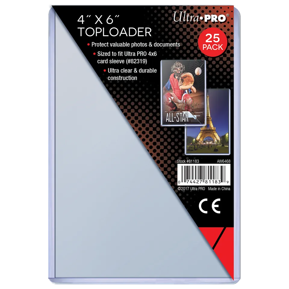 ultra-pro-4-x-6-101-6-x-152-4-mm-toploader-sleeves-25er-pack-f-r-fotos-und-samme image 1